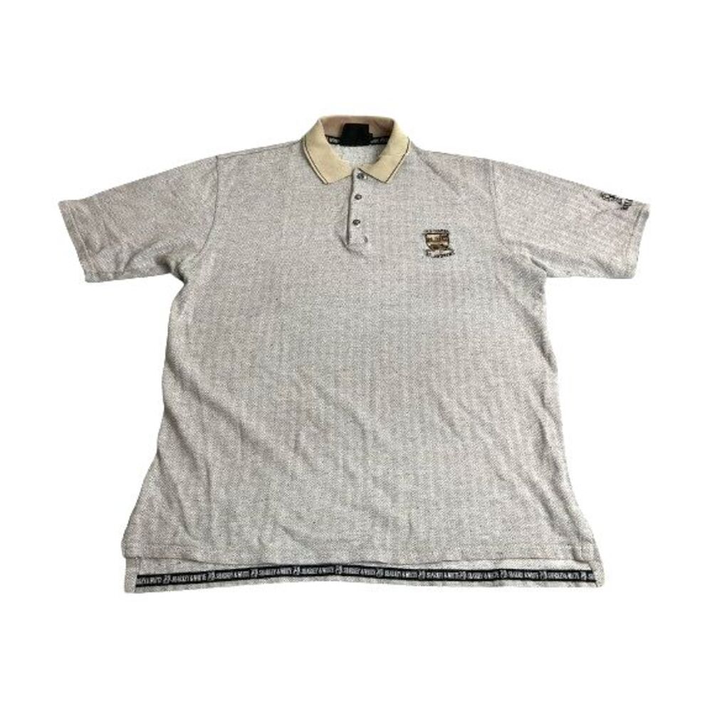 Sharkey & White‎ Shirt Adult Large Gray Old Course Golf Polo St Andrews Scotland
